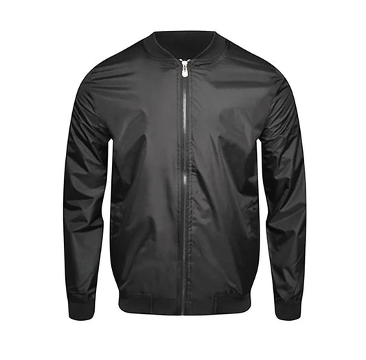 Soulstar - Men's Relaxed-fit Lightweight Stretch Zip-up Bomber Jacket