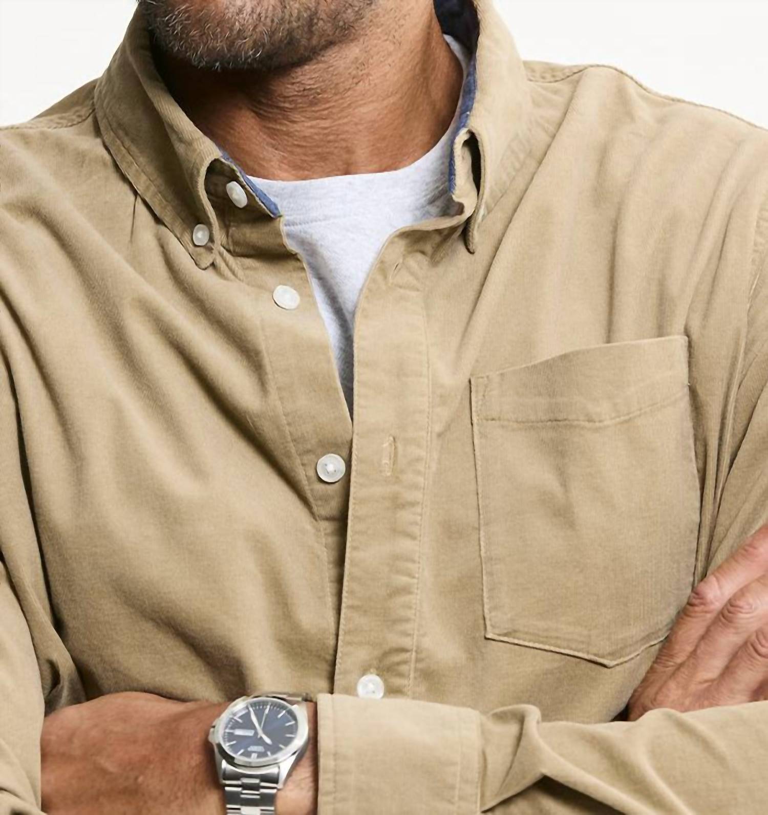 Jachs New York - Corduroy Long Sleeve Button-down Shirt