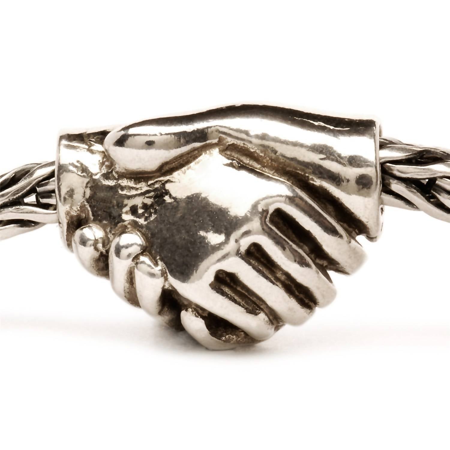 Trollbeads Friendship Sterling Bead in silver - women's jewelry - detail view