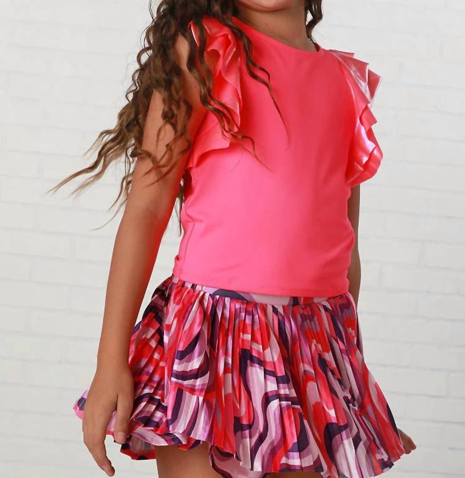 Mia - Tween Girl's Pleated Mini Skort