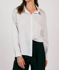 Sage The Label - Soft Stripe Button Down