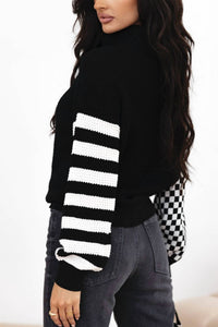 Aapparella - Checkmate Waffle Knit Sweater