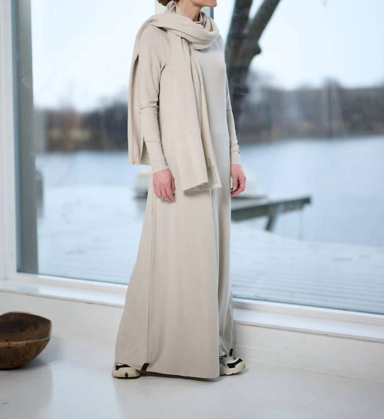 Henriette Steffensen - Knit Long Sleeve Maxi Dress