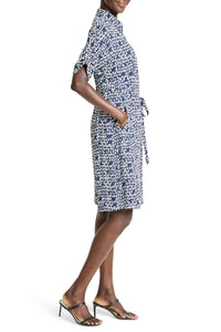 Nic + Zoe - Etched Angles Belted Devon Dress