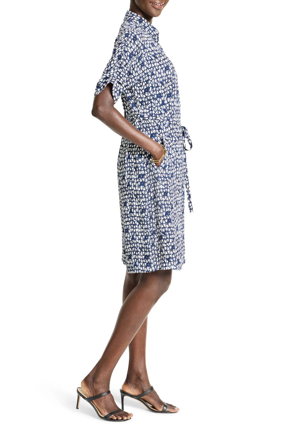 Nic + Zoe - Etched Angles Belted Devon Dress