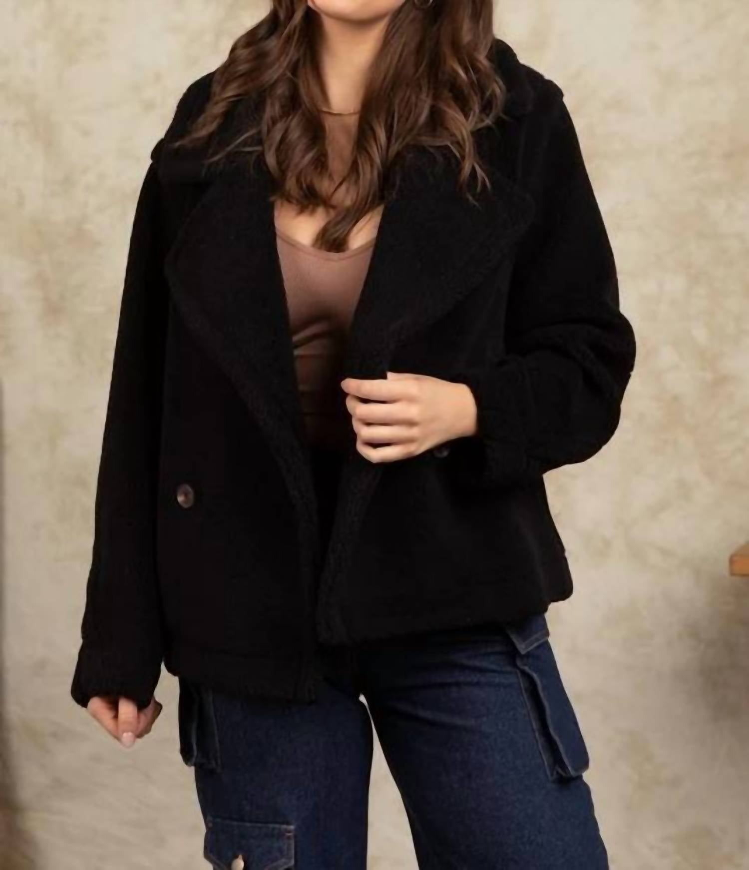 Very J - Oversized Teddy Coat