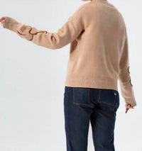 Miss Sparkling - Floral Pattern Knit Sweater