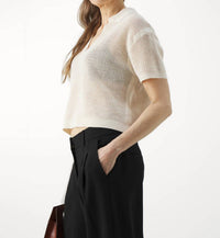 Vanessabruno - Cyntinelle Mesh Polo Top