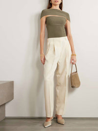 Toteme - Slip Through Knit Cut-out Top
