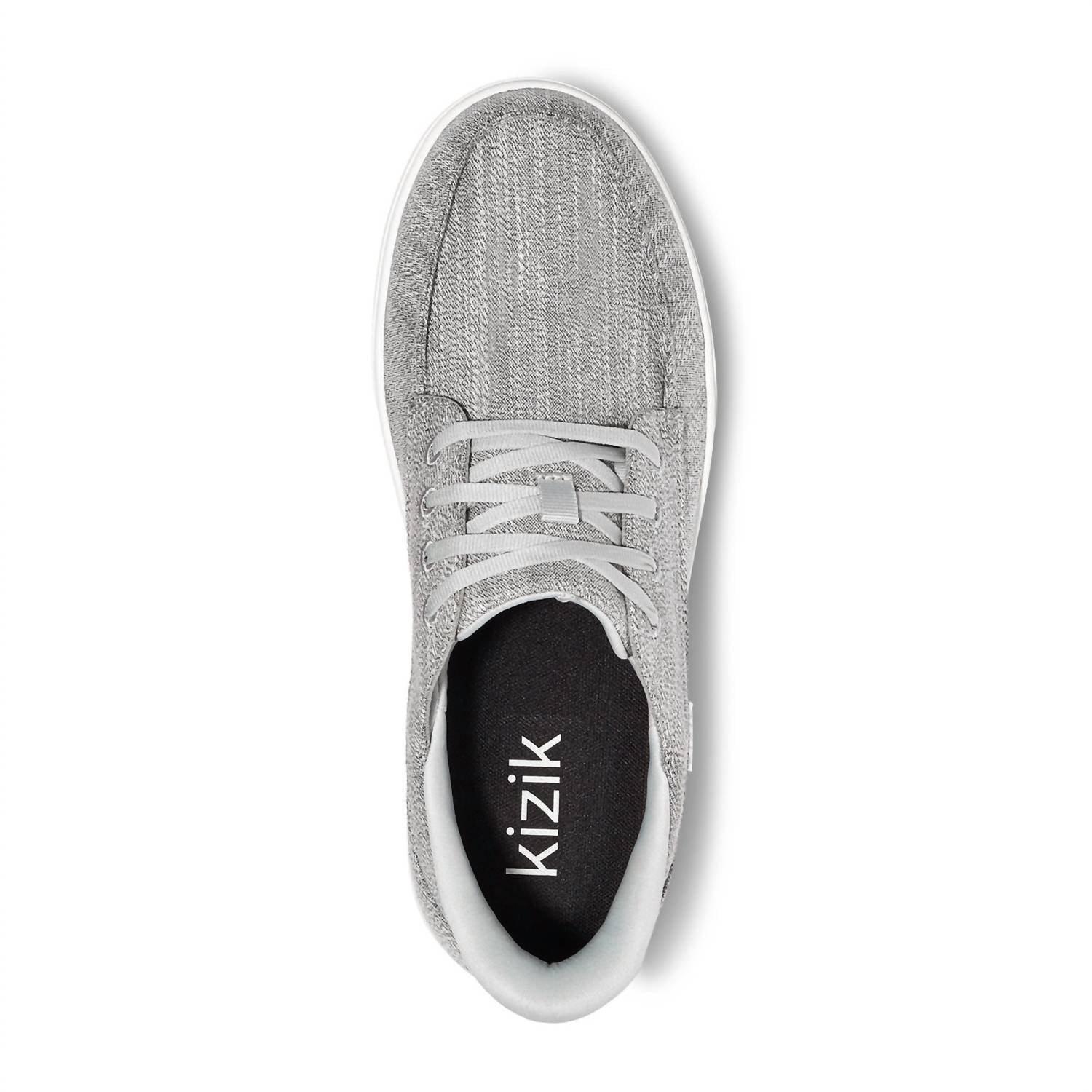 kizik Men's Porto Sneaker in alloy heather - men's sneaker - alternate view