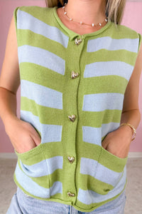 &Merci - Women's Heart Of Gold Button Vest