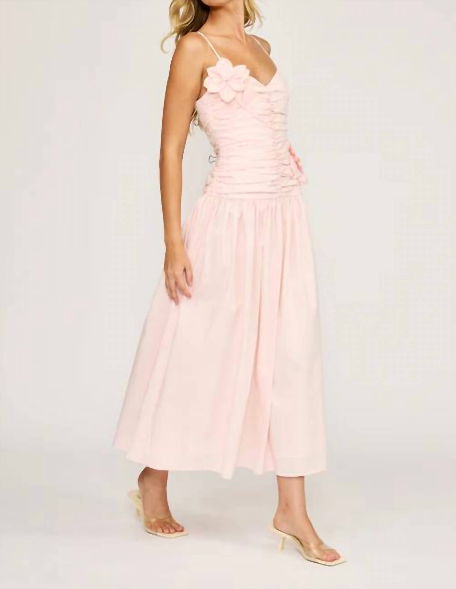Lucy Paris - Harlowe Ruched Midi Dress