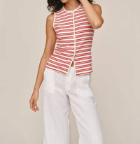 Bella Dahl - Sleeveless Fitted Button Down Top
