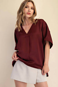 Glam - Reba V-neck Top