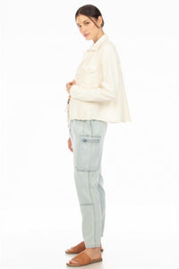 Hello Nite - Mick Raw Edge Snap Jacket