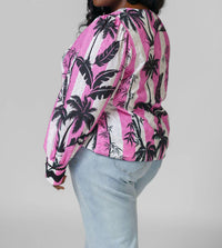 Emily Lovelock - Eva Long Sleeve V-neck Blouse - Plus