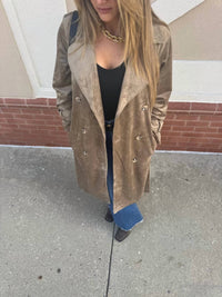 Z Supply - Women's Dorian Suede Trench Coat