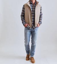 Lanificio Colombo Ranger Vest in soft brown - men's item - alternate view