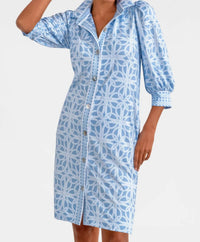 GRETCHEN SCOTT Swagger Ring Toss Mini Dress in periwinkle - women's dress