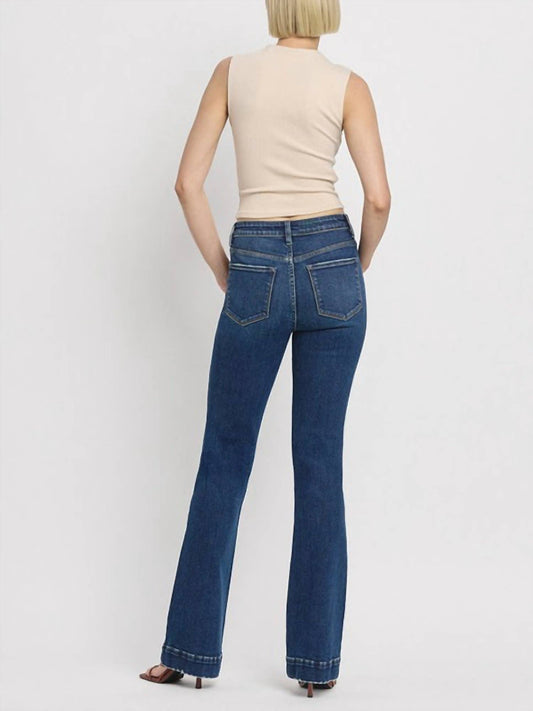 Vervet By Flying Monkey - Luna Trouser Hem Bootcut Jeans
