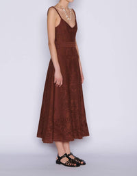 Valentino - Sleeveless Floral Midi Dress