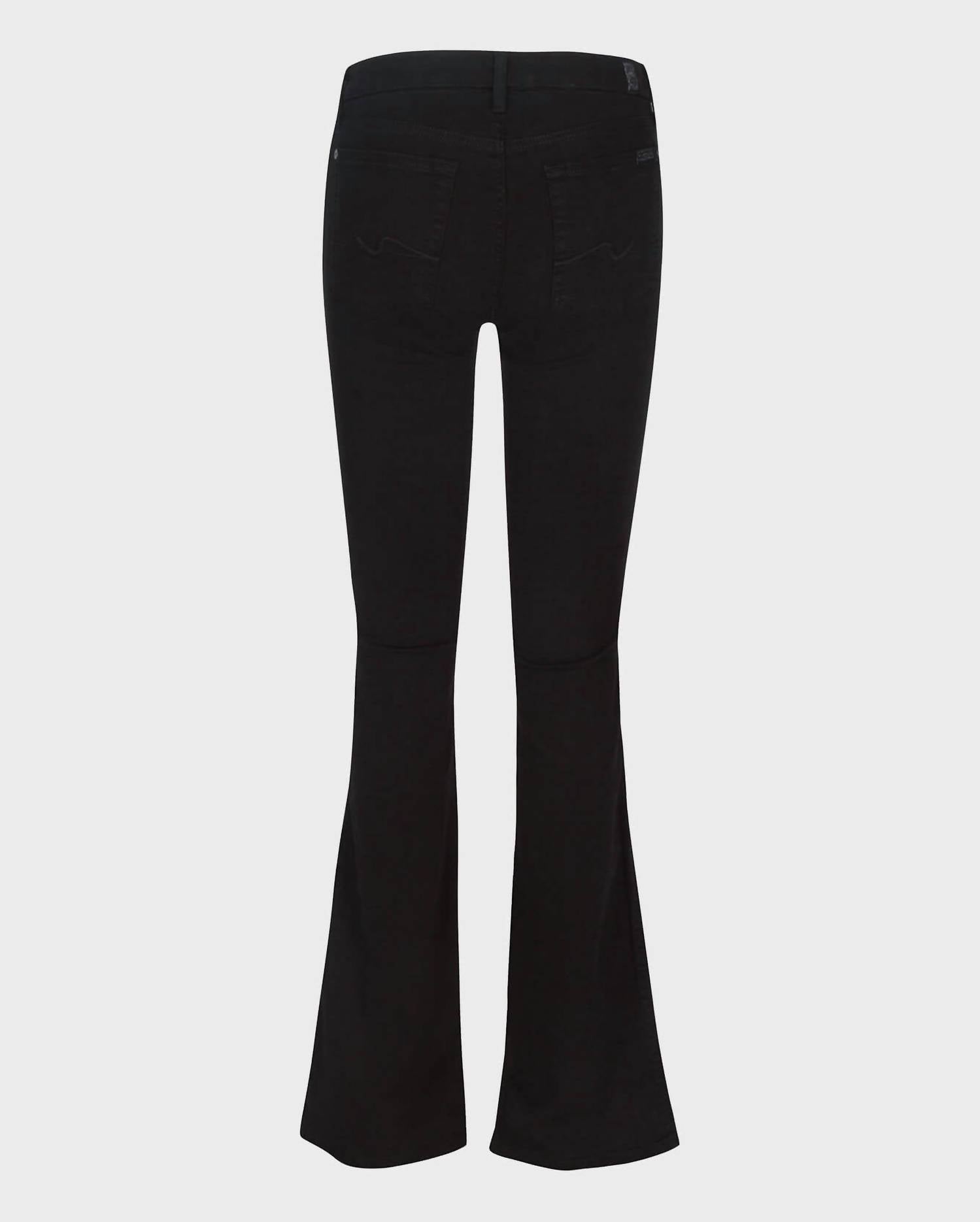 7 For All Mankind Women's Kimmie Bootcut Jeans in black - women's jeans - view 4