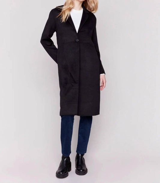 Charlie B - Double Face Wool Blend Long Coat