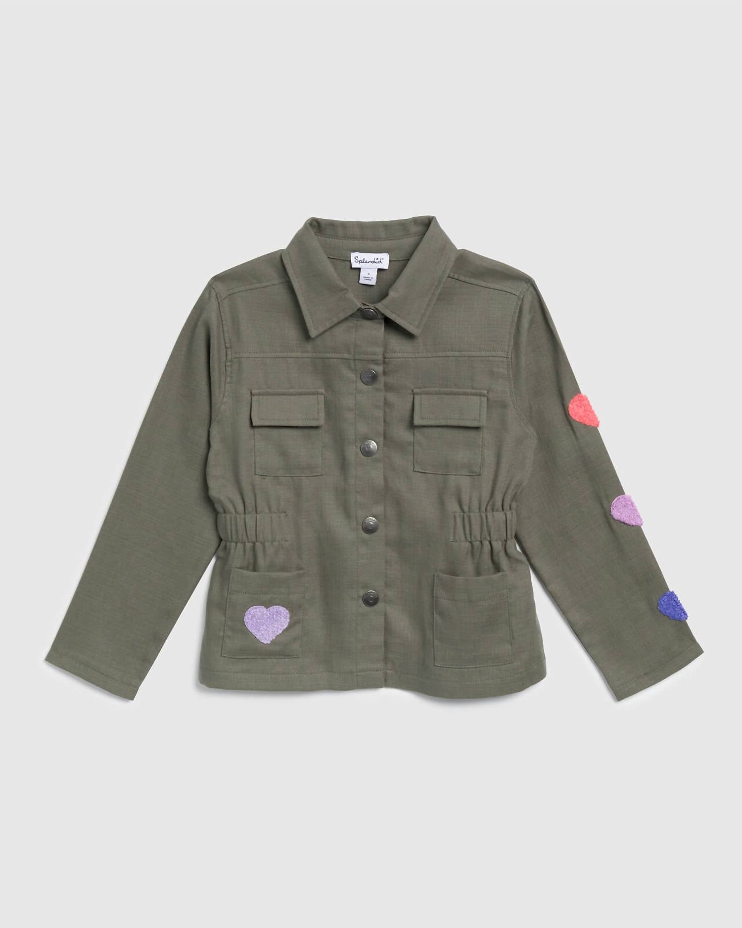 Splendid - Toddler Girl Hearts Utility Jacket