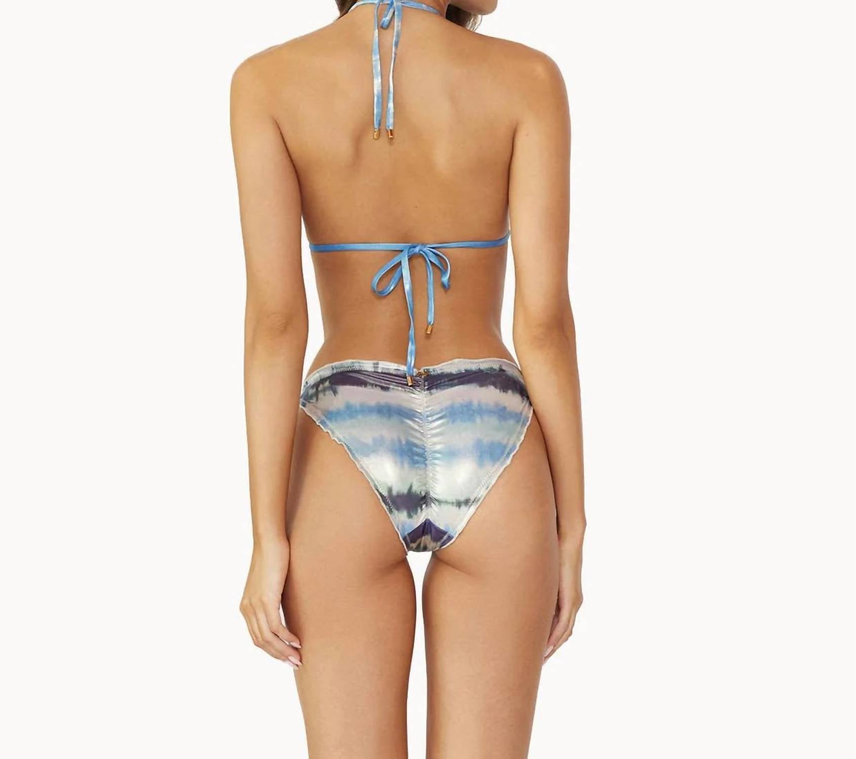 Pq Swim - Coastal Lettuce Edge Tie Full Bikini Bottoms
