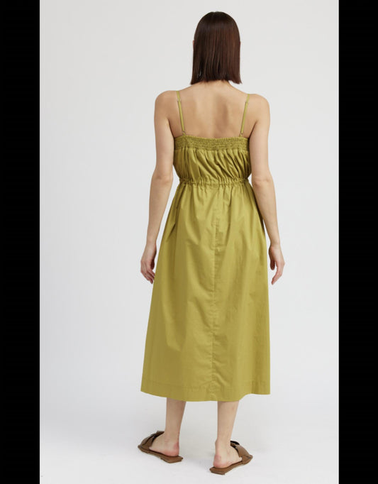 En Saison - Sleeveless Tie-waist Midi Dress