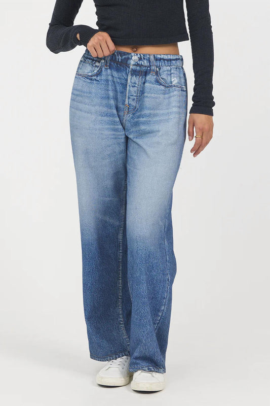 Vintage Havana - Wide Leg Fleece Jeans