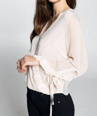 Strut & Bolt - Belgin ruffled wrap blouse