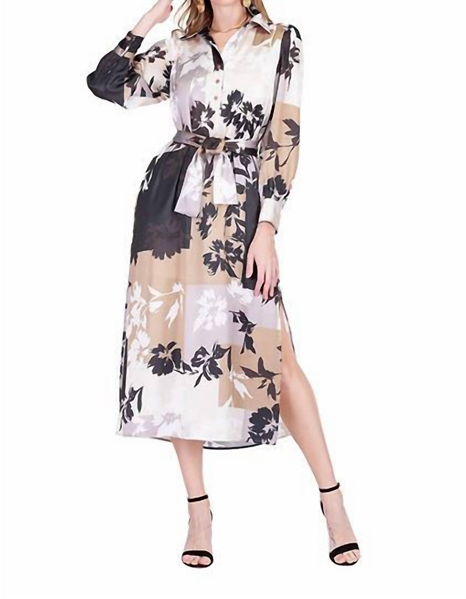 Jade - Shadow Bloom Midi Dress