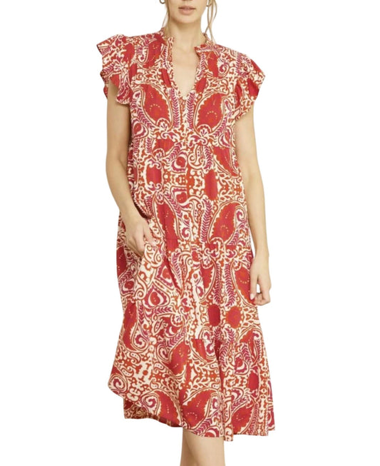 Entro - Print Midi Dress