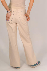 Habitual - Kenna Studded Wide Leg Jean