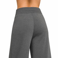 Zenana - Scuba Seamed Wide-Leg Pants