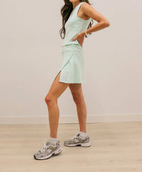 Skies Are Blue - Soft Modal Athleisure Fitted Sleeveless Top