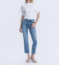 Vervet By Flying Monkey - Mid Rise Ankle Slim Straight Jeans