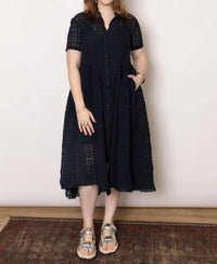 Serienumerica - Loose Shirt Dress