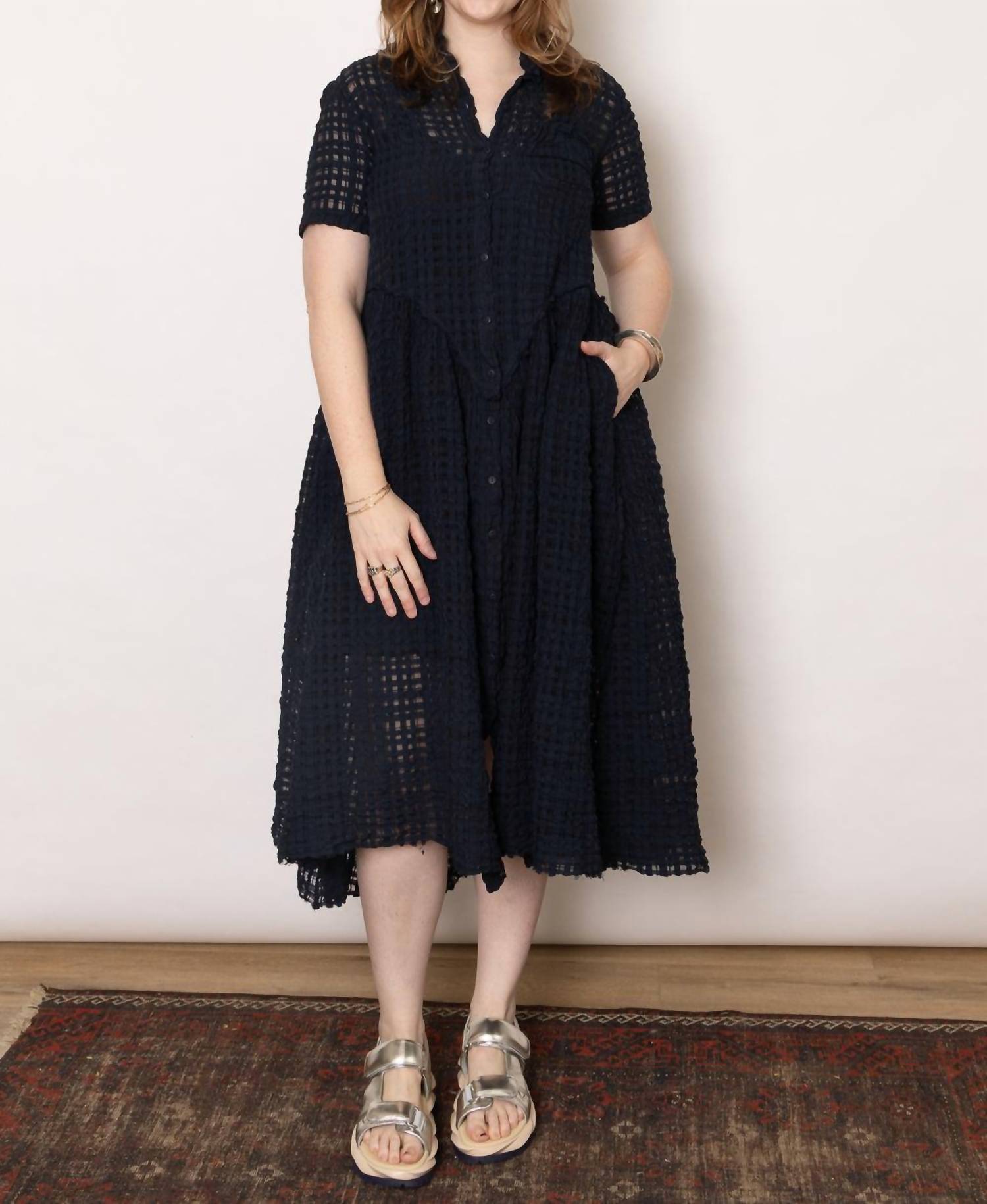 Serienumerica - Loose Shirt Dress