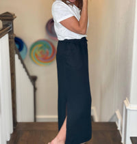 Pure Amici - Long Linen Skirt