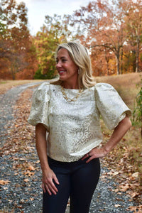 Glam - Blair Puff Sleeve Blouse