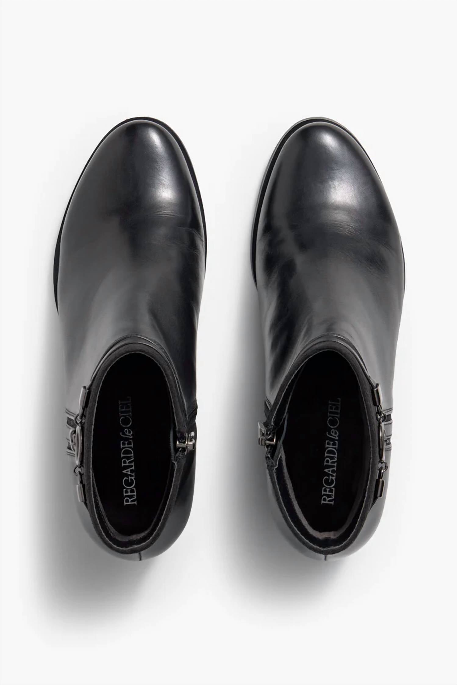 Regarde Le Ciel Women's Delice Etna Bootie in black 1 - women's shoe - detail view