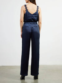 Skies Are Blue - Dull Satin Elastic Back Trouser
