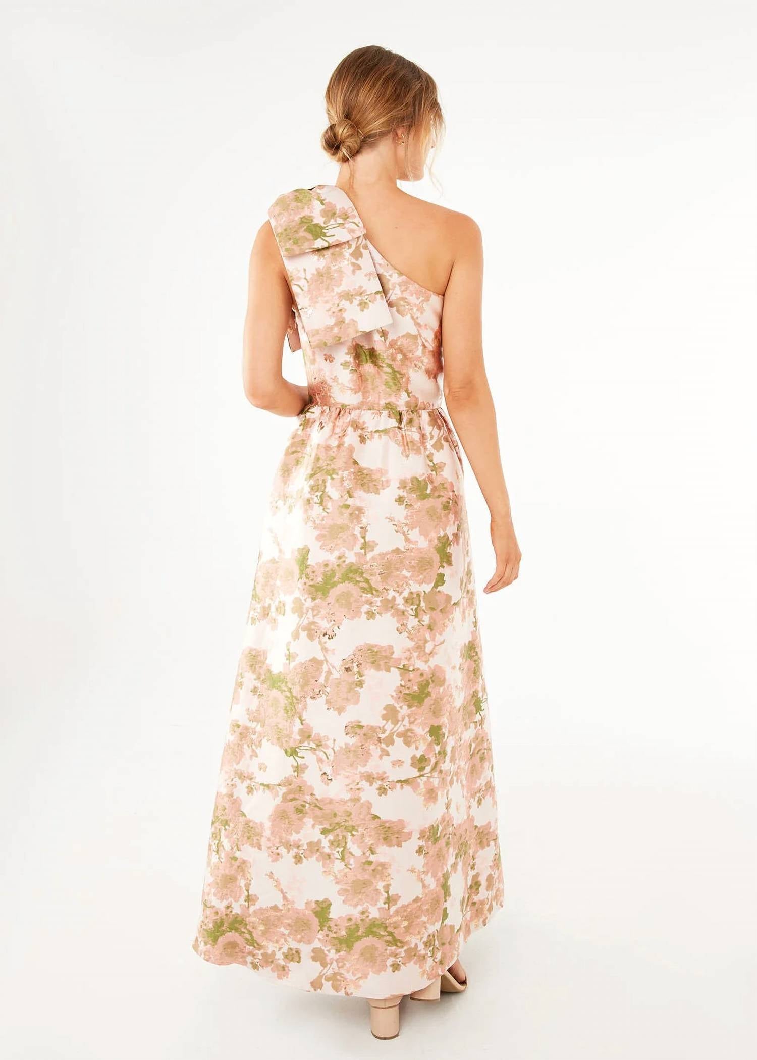 Abbey Glass - Caroline Baby's Breath Jacquard Gown