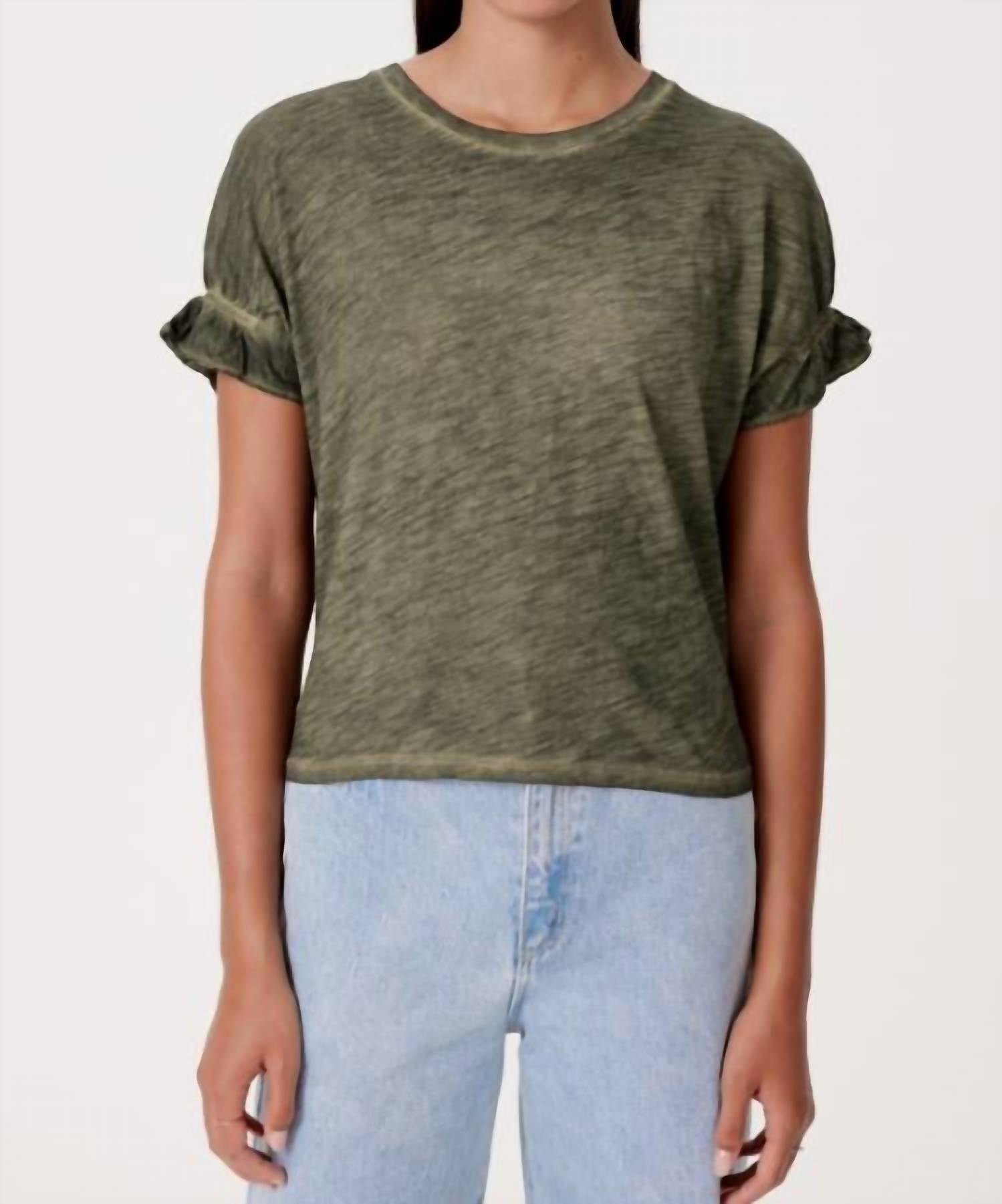 Goldie - Puff & Ruffle Sleeve Tee