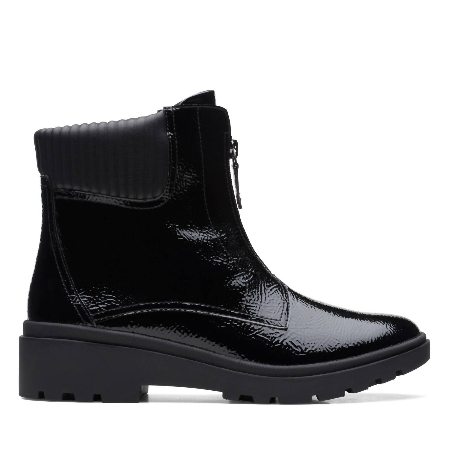 Clarks Women's Calla Zip Ankle Boots in black - women's shoe