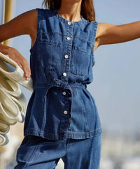 Bella Dahl - Seamed Belted Vest