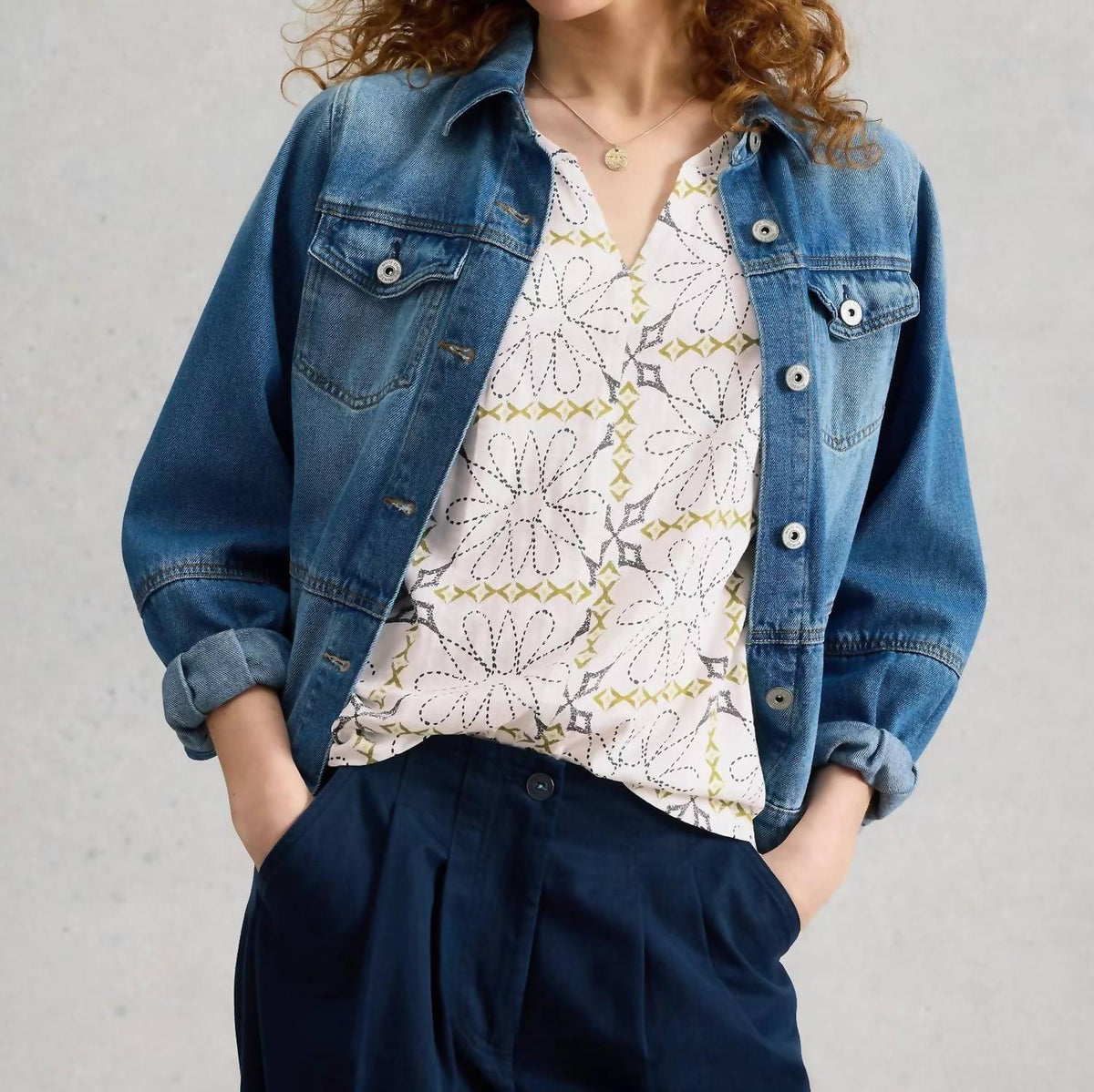 White Stuff - Nelly Notch Neck Tee