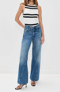 Alice + Olivia - Rothy Sleeveless Crewneck Sculpt Bodysuit